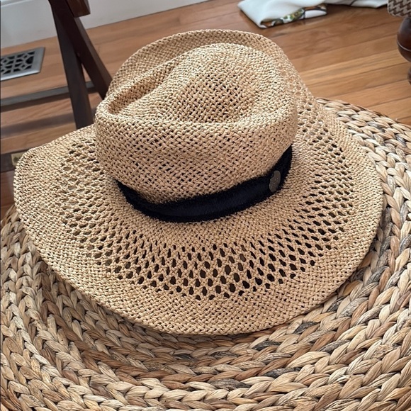 Hurley Tan and Black Straw Hat - Picture 1 of 6